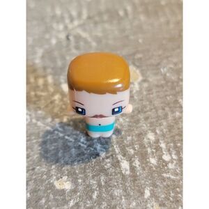 Mustache dad boy swim trunks swimming person mini toy figure